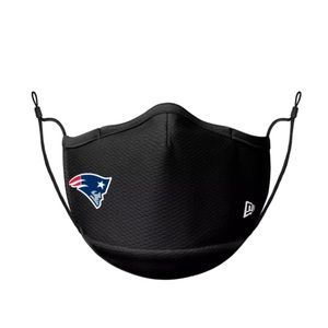 Black New England Patriots face mask